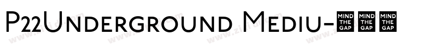 P22Underground Mediu字体转换